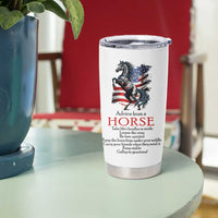 Horse Lovers Tumbler Cup Advice From A Horse Inspiration