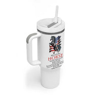 Horse Lovers Tumbler With Handle Advice From A Horse Inspiration