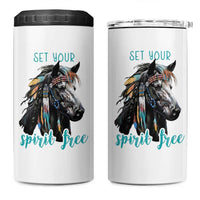 Horse Lovers 4 in 1 Can Cooler Tumbler Cowgirl Cowboy Equestrian Gifts