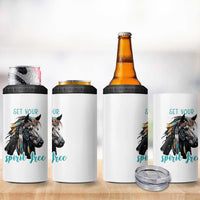 Horse Lovers 4 in 1 Can Cooler Tumbler Cowgirl Cowboy Equestrian Gifts