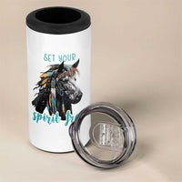 Horse Lovers 4 in 1 Can Cooler Tumbler Cowgirl Cowboy Equestrian Gifts