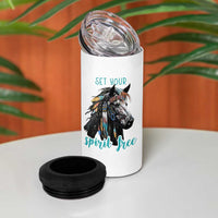 Horse Lovers 4 in 1 Can Cooler Tumbler Cowgirl Cowboy Equestrian Gifts