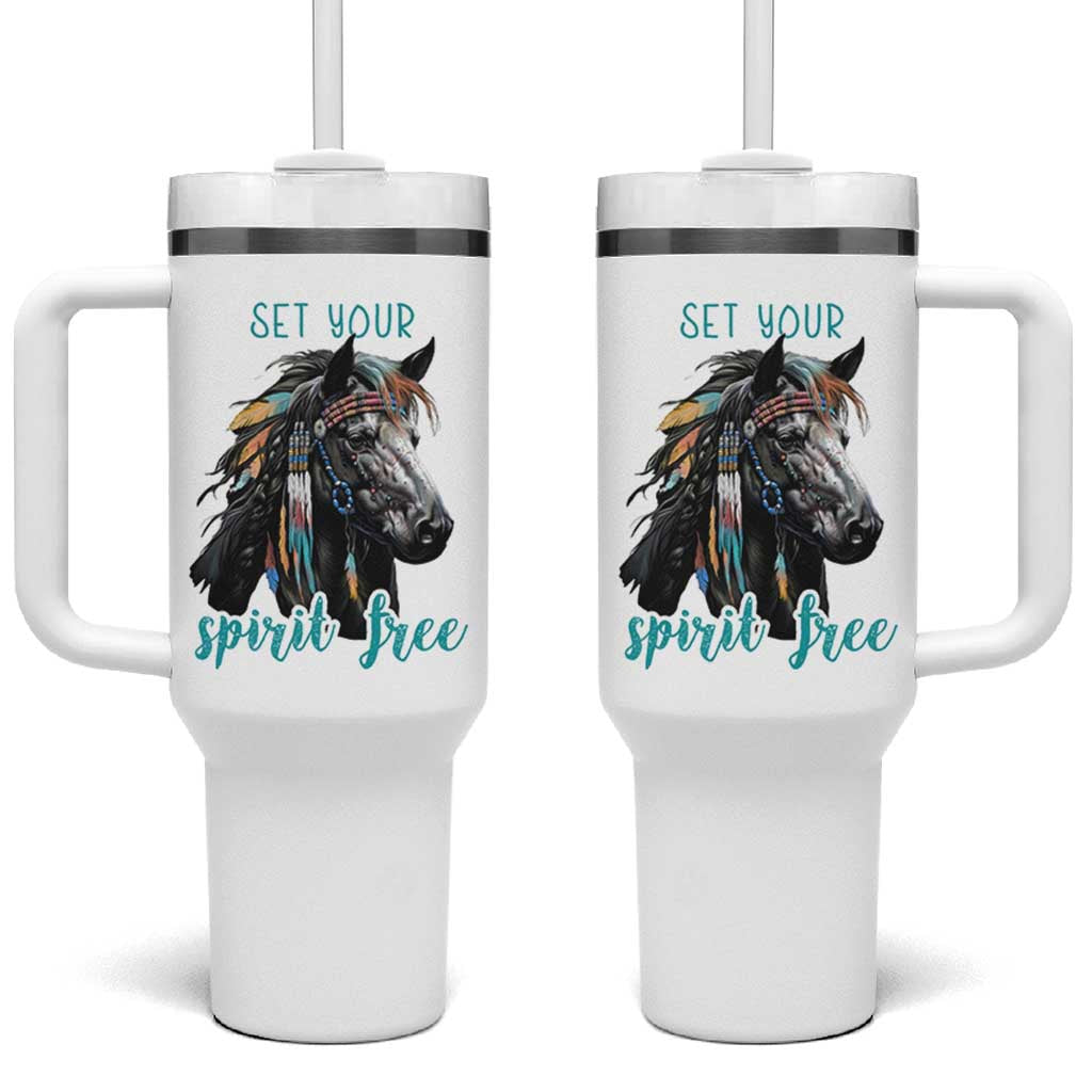 Horse Lovers Tumbler With Handle Cowgirl Cowboy Equestrian Gifts