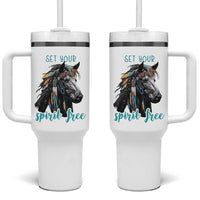 Horse Lovers Tumbler With Handle Cowgirl Cowboy Equestrian Gifts