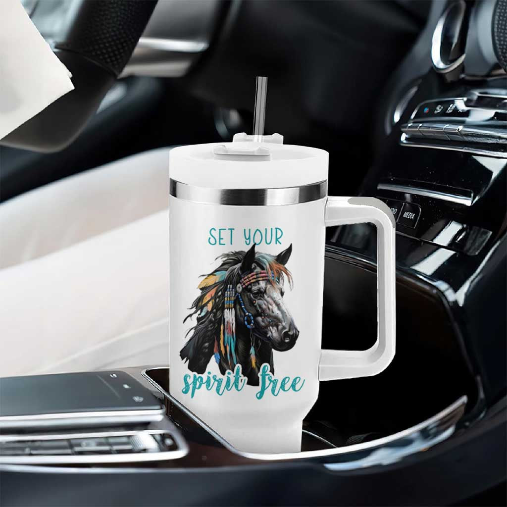 Horse Lovers Tumbler With Handle Cowgirl Cowboy Equestrian Gifts