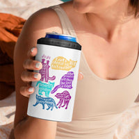 Cat Lover Gifts 4 in 1 Can Cooler Tumbler Kitten Quotes From Famous Writers Authors and Feline Lovers