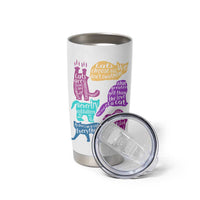 Cat Lover Gifts Tumbler Cup Kitten Quotes From Famous Writers Authors and Feline Lovers