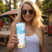 Christian Gifts For Women Skinny Tumbler Encouraging Bible Verse Cross His Grace Is Sufficient For Me