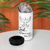 Christian Gifts 4 in 1 Can Cooler Tumbler Bible Verse My Hope Is in You Psalm 39:7