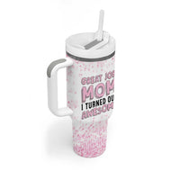 Funny Gifts For Mom Tumbler With Handle Great Job Mom I Turned Out Awesome Cute Present From Daughter Son