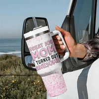 Funny Gifts For Mom Tumbler With Handle Great Job Mom I Turned Out Awesome Cute Present From Daughter Son