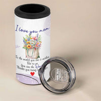 Birthday Gifts For Mom 4 in 1 Can Cooler Tumbler From Daughter Son I Love You Mom Valentines Mothers Day Present