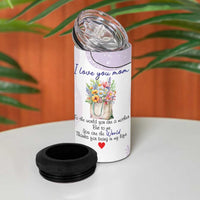 Birthday Gifts For Mom 4 in 1 Can Cooler Tumbler From Daughter Son I Love You Mom Valentines Mothers Day Present