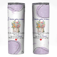 Birthday Gifts For Mom Skinny Tumbler From Daughter Son I Love You Mom Valentines Mothers Day Present