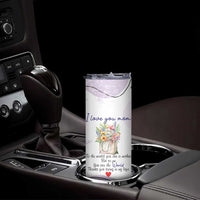 Birthday Gifts For Mom Skinny Tumbler From Daughter Son I Love You Mom Valentines Mothers Day Present