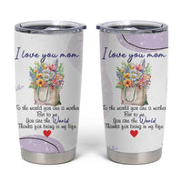 Birthday Gifts For Mom Tumbler Cup From Daughter Son I Love You Mom Valentines Mothers Day Present