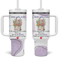 Birthday Gifts For Mom Tumbler With Handle From Daughter Son I Love You Mom Valentines Mothers Day Present