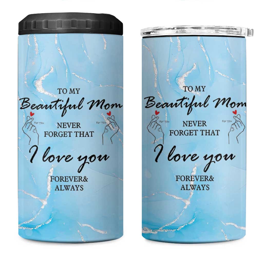 Valentine Gifts For Mom 4 in 1 Can Cooler Tumbler I Love You Mom Mama Momma Gift Ideas