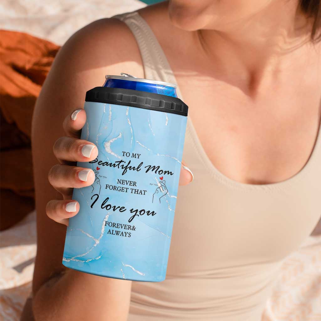 Valentine Gifts For Mom 4 in 1 Can Cooler Tumbler I Love You Mom Mama Momma Gift Ideas