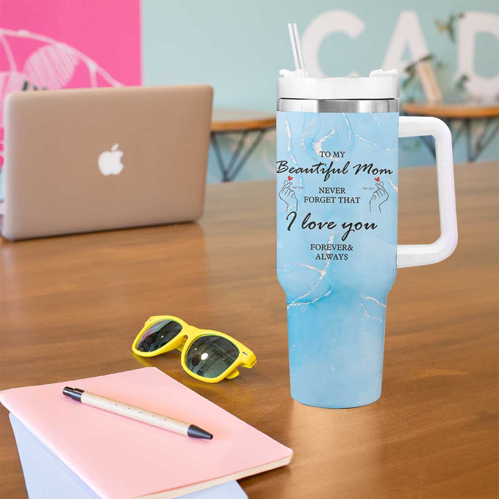 Valentine Gifts For Mom Tumbler With Handle I Love You Mom Mama Momma Gift Ideas