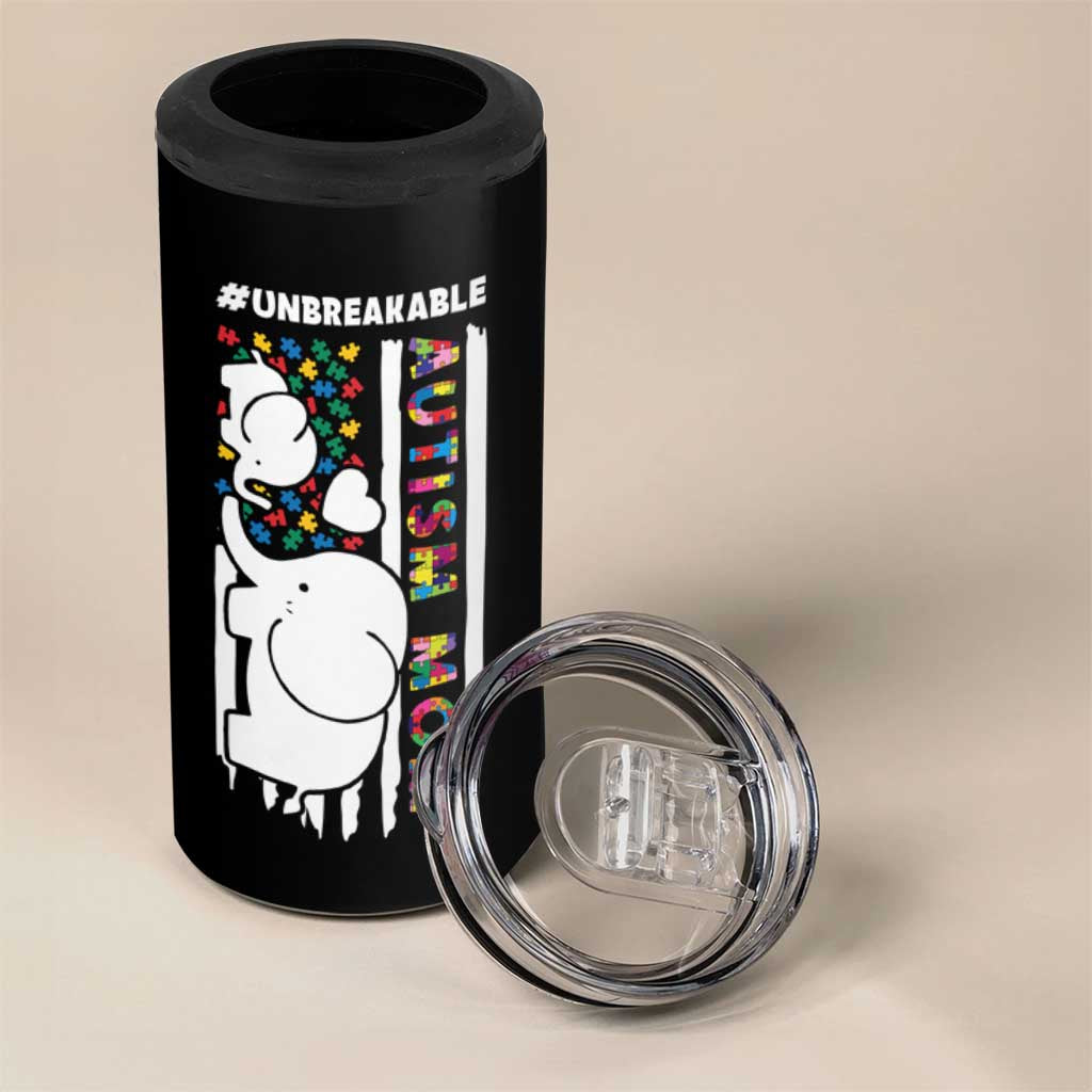 Autism Mom Gifts 4 in 1 Can Cooler Tumbler Autistic Kid Parents Mothers Day Autism Awareness