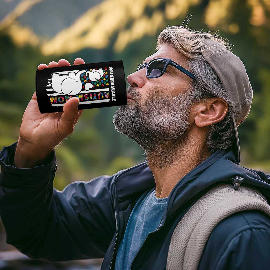 Autism Mom Gifts 4 in 1 Can Cooler Tumbler Autistic Kid Parents Mothers Day Autism Awareness