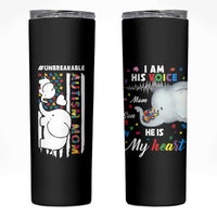 Autism Mom Gifts Skinny Tumbler Autistic Kid Parents Mothers Day Autism Awareness