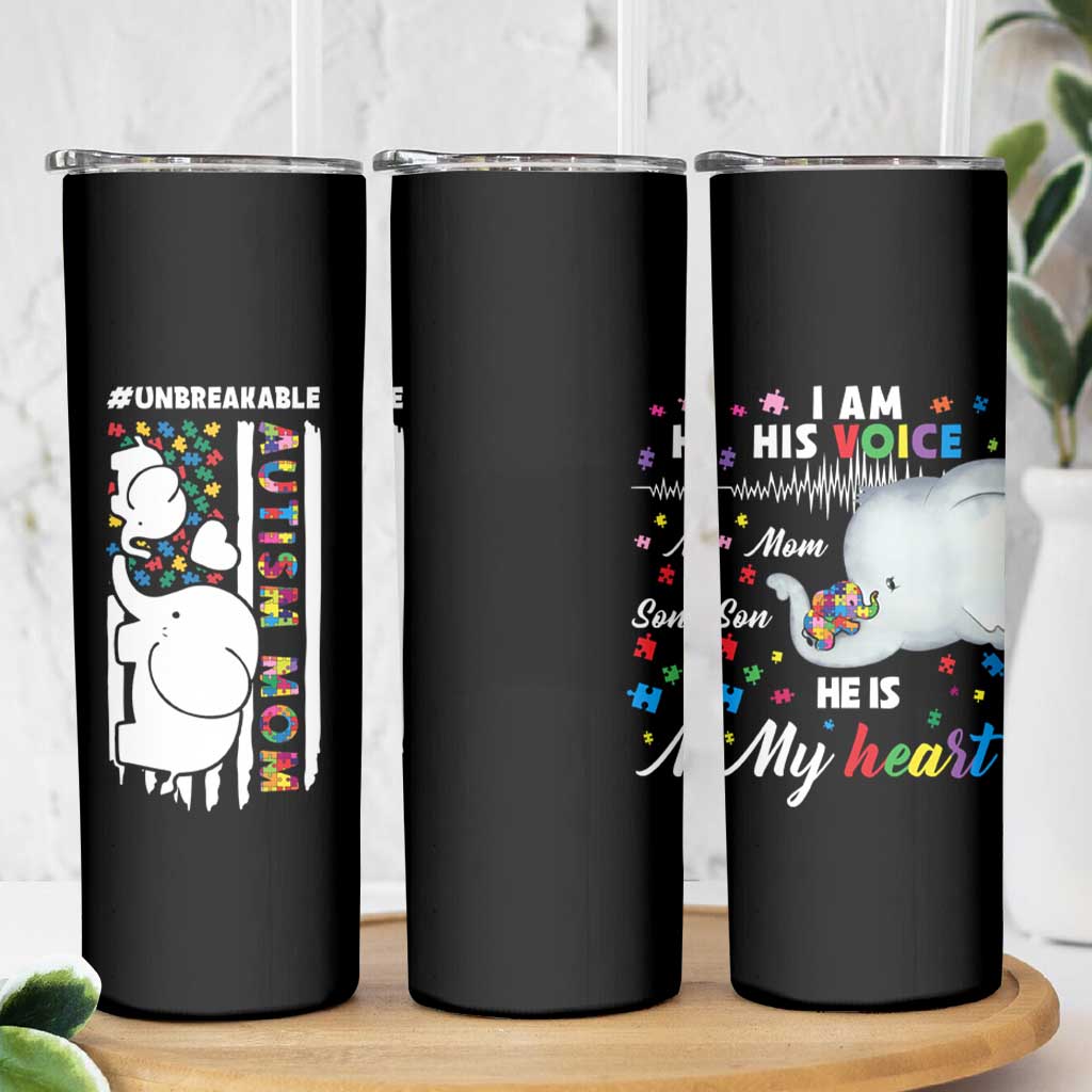 Autism Mom Gifts Skinny Tumbler Autistic Kid Parents Mothers Day Autism Awareness