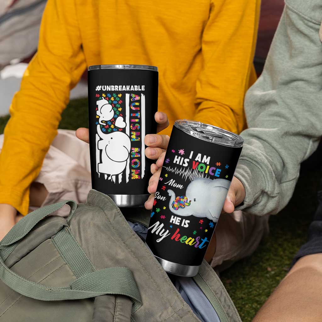 Autism Mom Gifts Tumbler Cup Autistic Kid Parents Mothers Day Autism Awareness