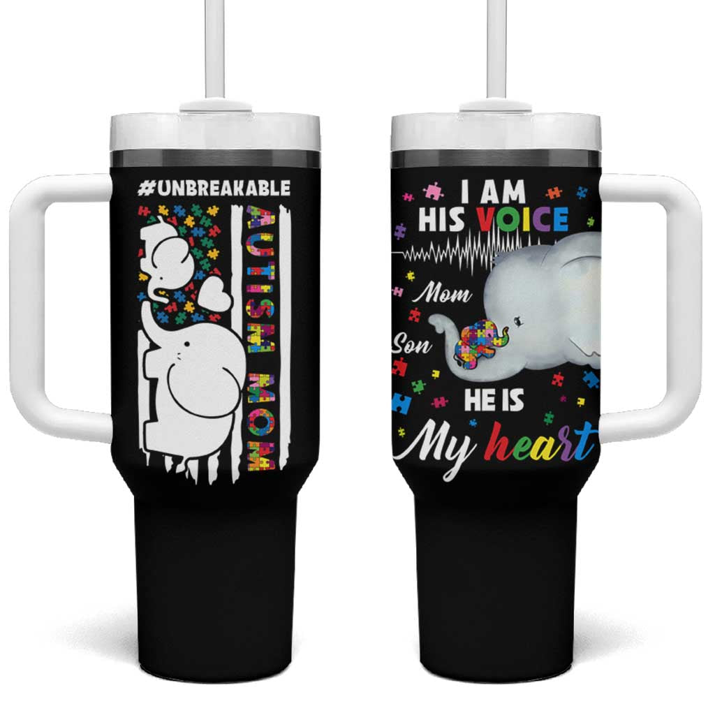 Autism Mom Gifts Tumbler With Handle Autistic Kid Parents Mothers Day Autism Awareness