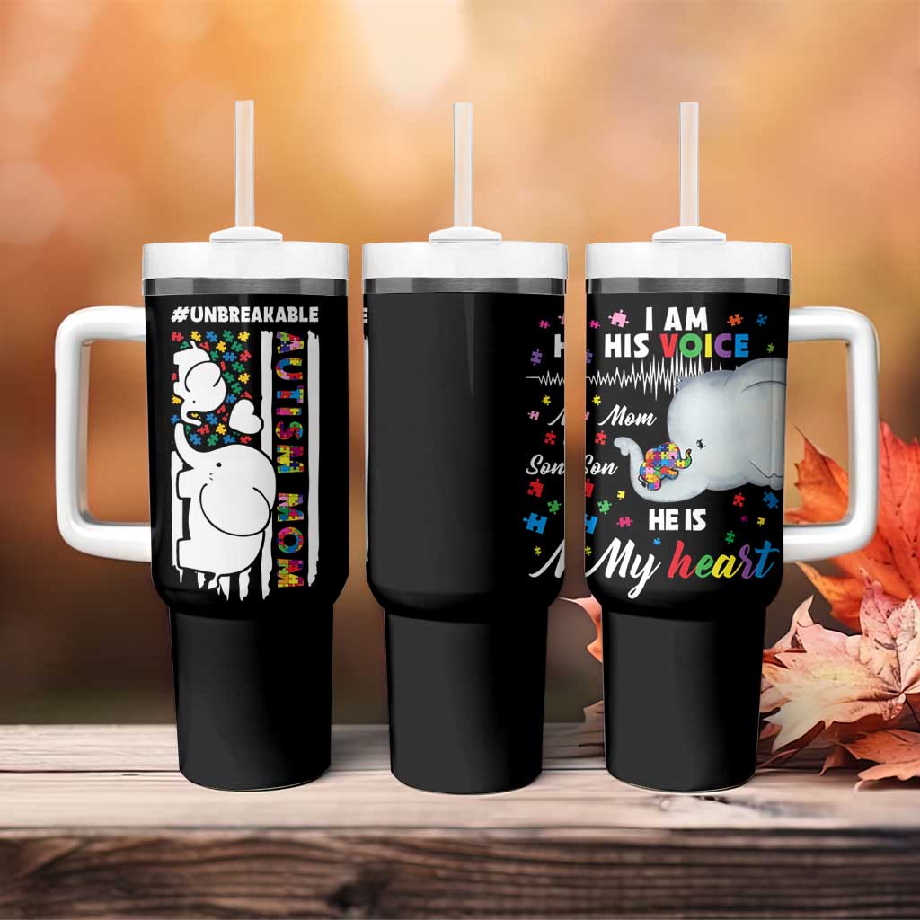 Autism Mom Gifts Tumbler With Handle Autistic Kid Parents Mothers Day Autism Awareness