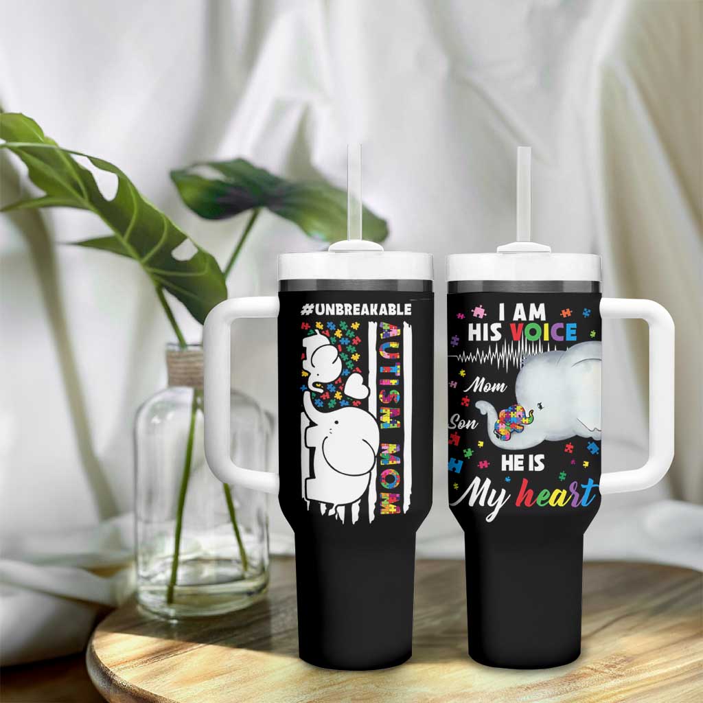 Autism Mom Gifts Tumbler With Handle Autistic Kid Parents Mothers Day Autism Awareness
