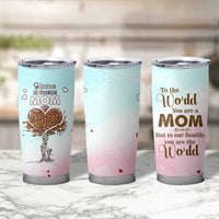 Mothers Day Mom Gifts Tumbler Cup Home is Where Mom Is