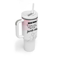 Mothers Day Gifts for Mom Tumbler With Handle Mama I'm Your Favorite Child