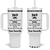 Funny Dad Gifts Tumbler With Handle Thanks For Being My Dad - Wonder Print Shop