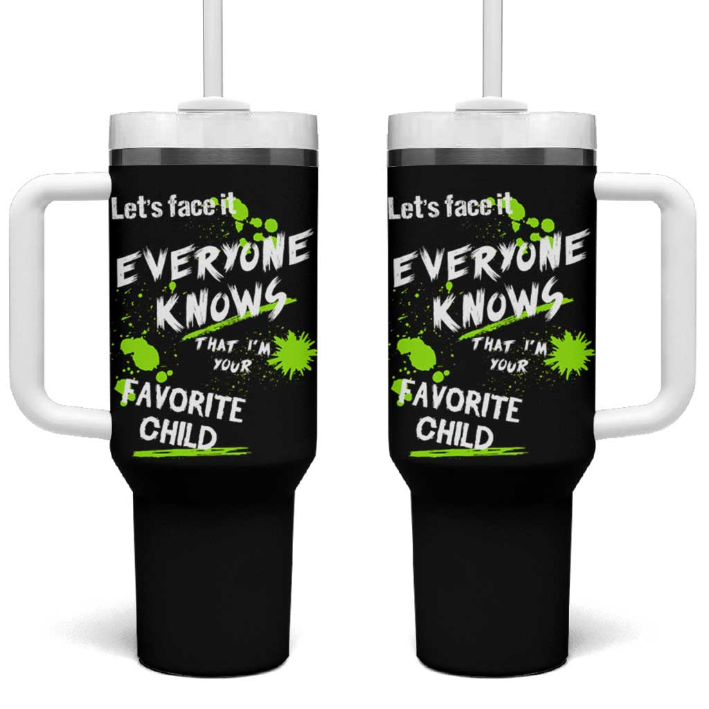 Mom Dad Gifts Tumbler With Handle Funny I'm Your Favorite Child Parents Gifts for Couples - Wonder Print Shop