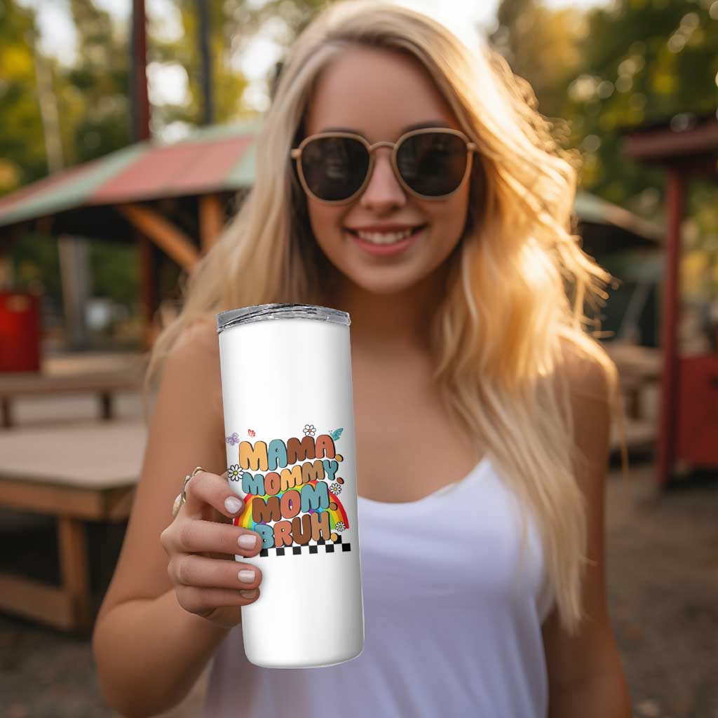 Mothers Day Mom Gifts Skinny Tumbler Mama Mommy Mom Bruh