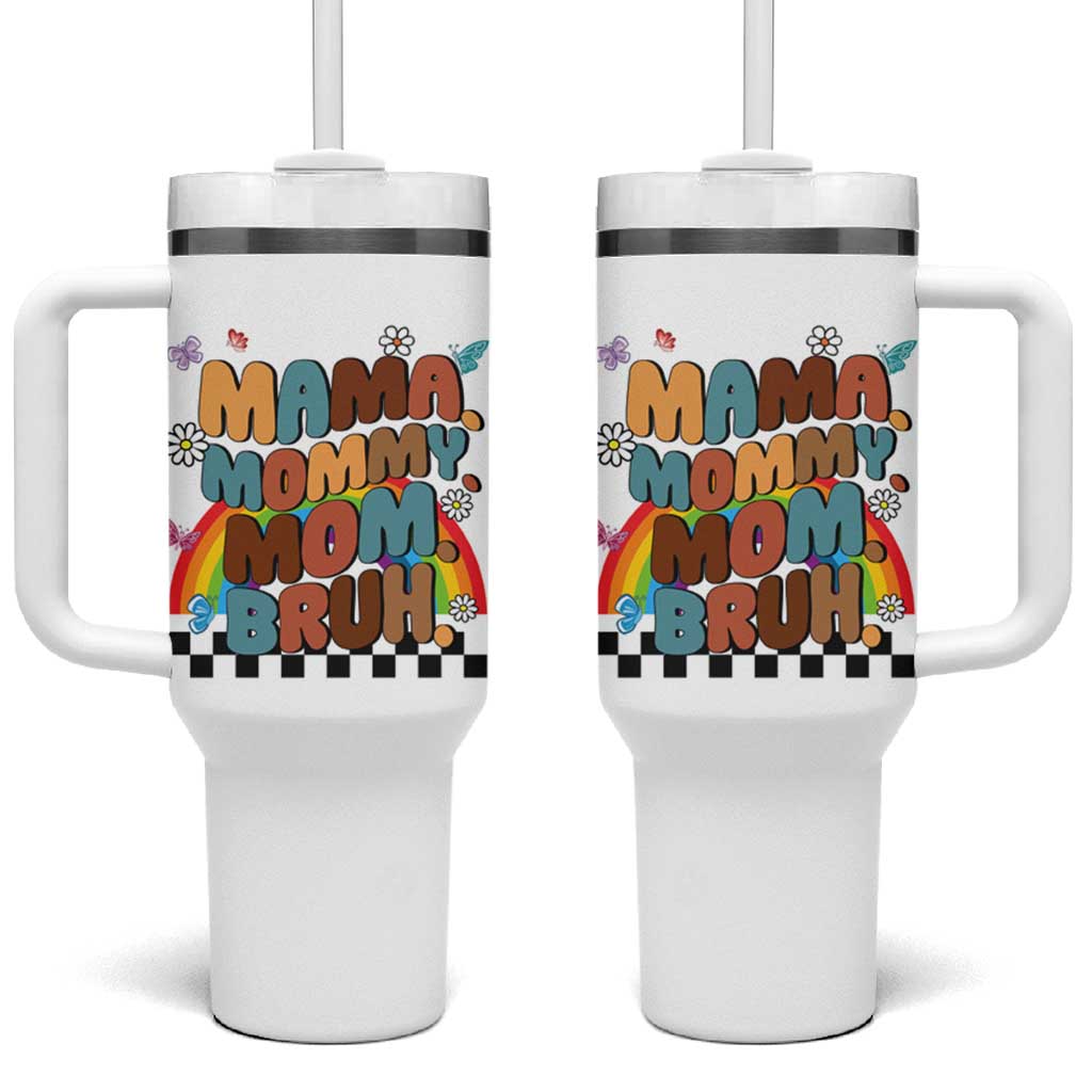 Mothers Day Mom Gifts Tumbler With Handle Mama Mommy Mom Bruh