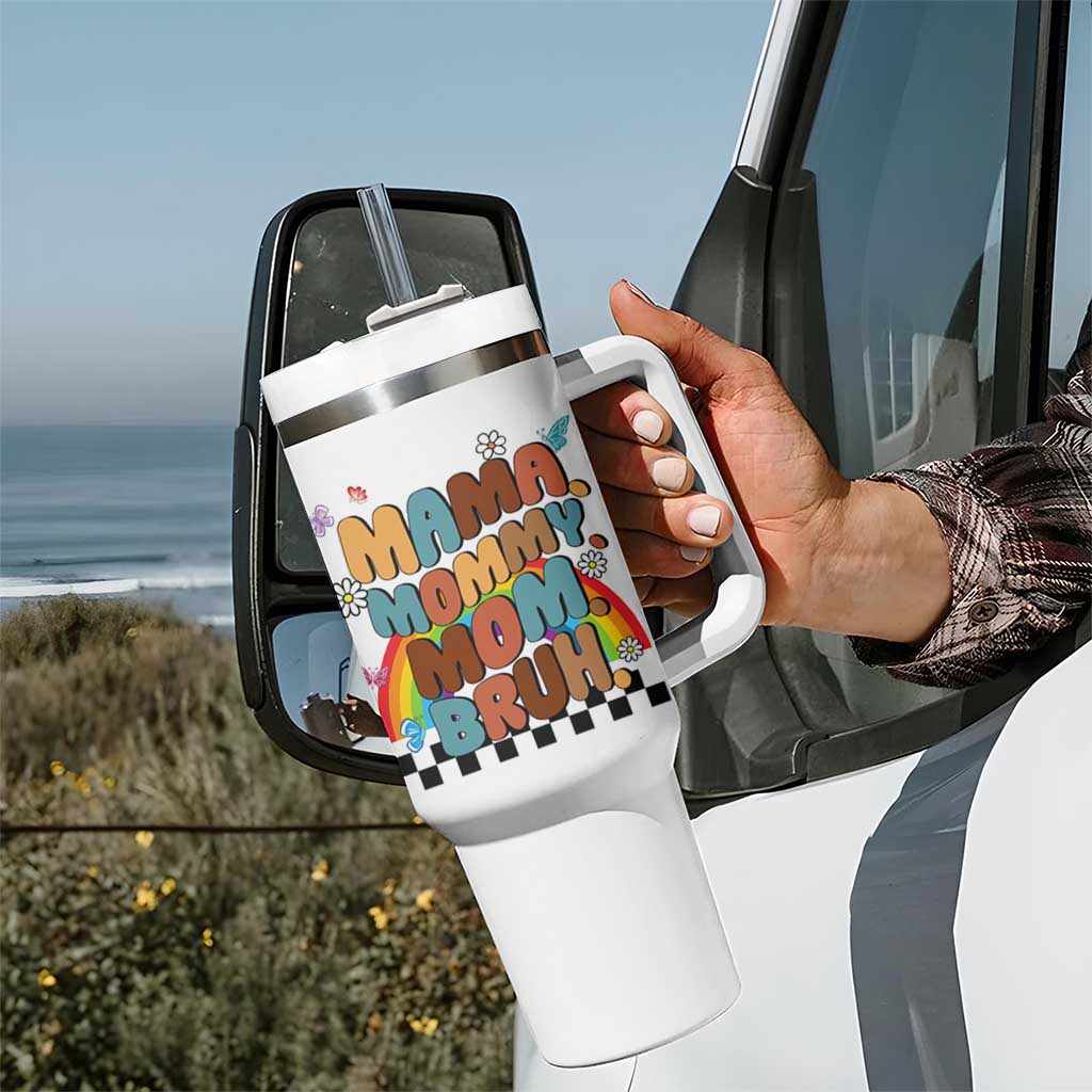 Mothers Day Mom Gifts Tumbler With Handle Mama Mommy Mom Bruh