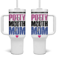 Funny Mom Birthday Gift Tumbler With Handle Potty Mouth Mom Valentines Mothers Day Present