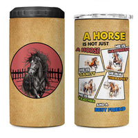 Horse Lovers 4 in 1 Can Cooler Tumbler Inspiration Equestrian Girls Cowgirl Gifts