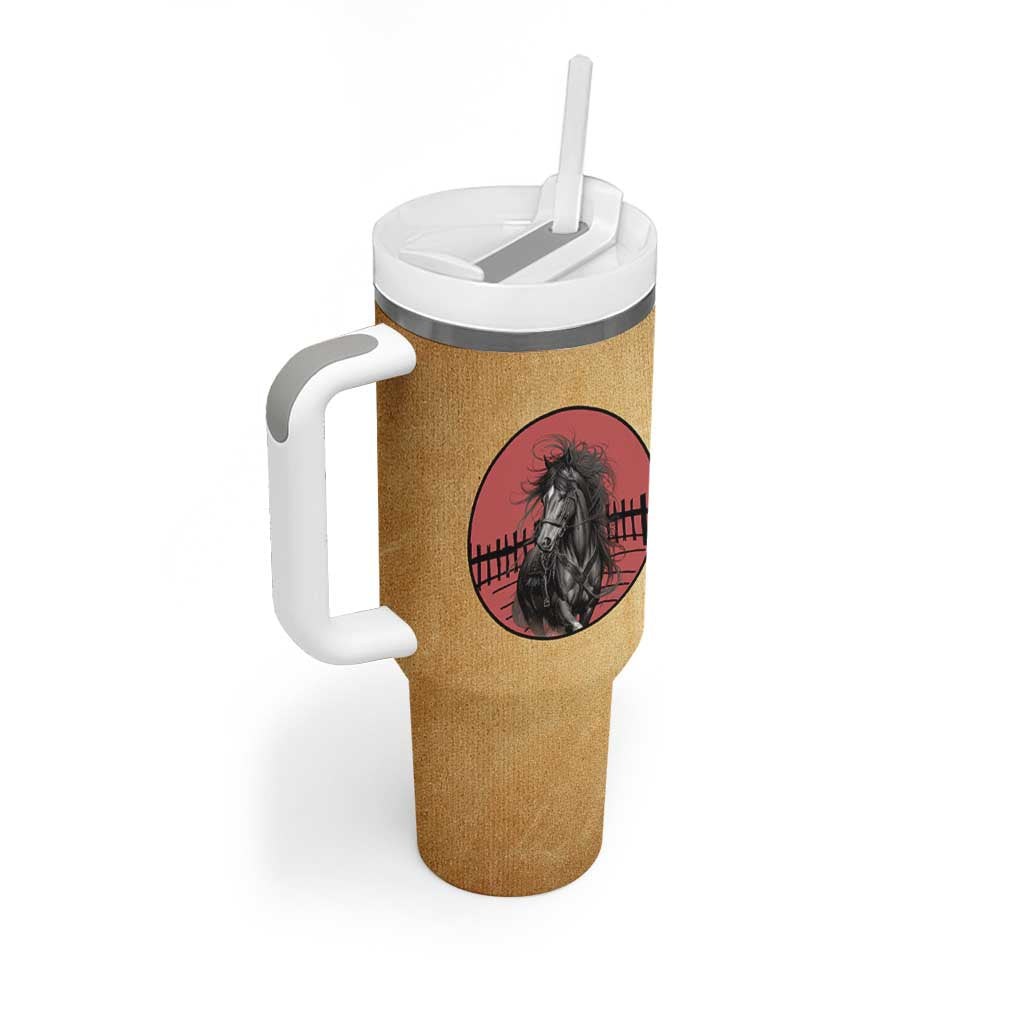 Horse Lovers Tumbler With Handle Inspiration Equestrian Girls Cowgirl Gifts