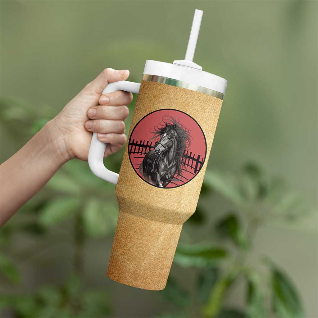 Horse Lovers Tumbler With Handle Inspiration Equestrian Girls Cowgirl Gifts
