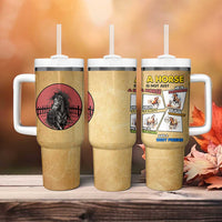 Horse Lovers Tumbler With Handle Inspiration Equestrian Girls Cowgirl Gifts