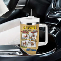 Horse Lovers Tumbler With Handle Inspiration Equestrian Girls Cowgirl Gifts