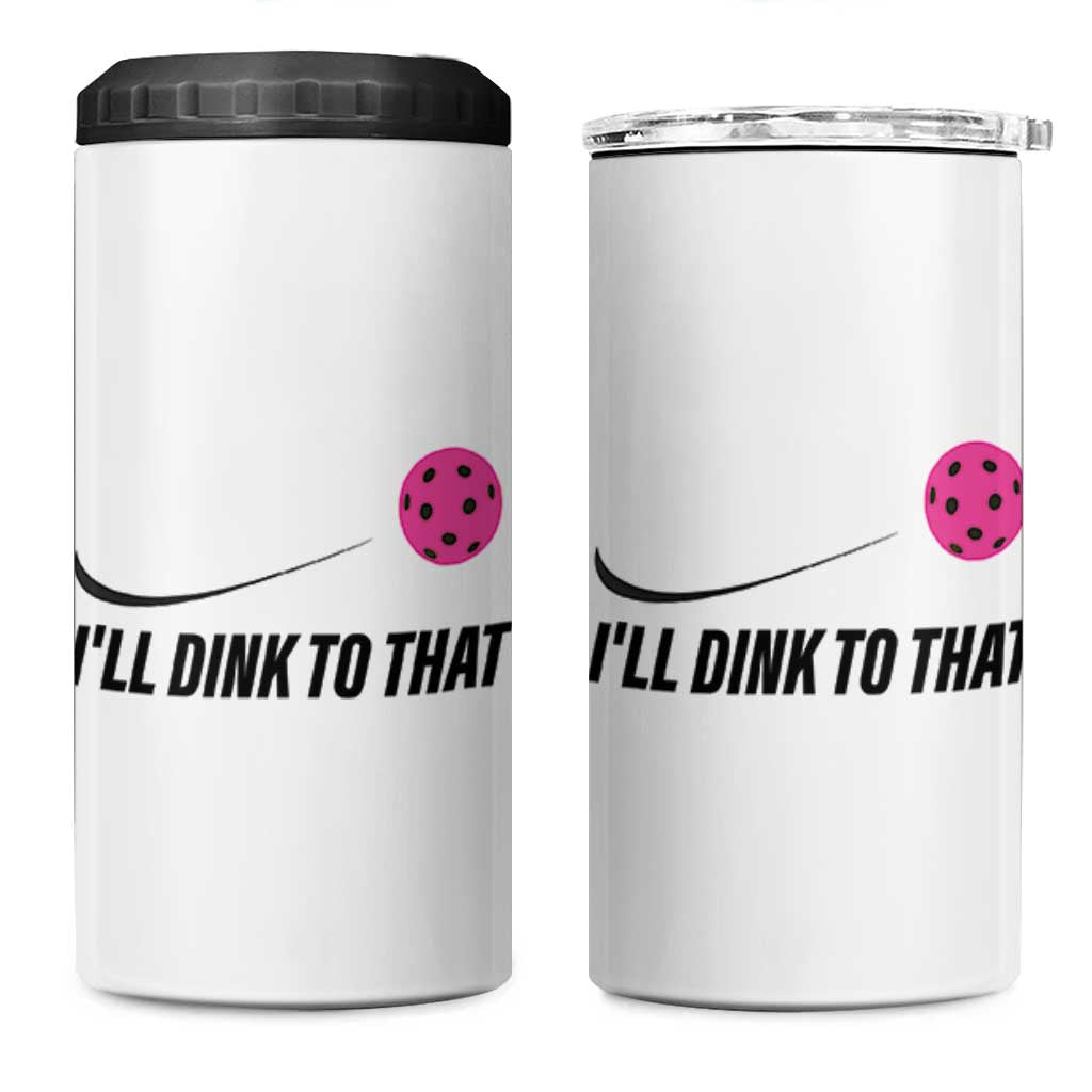 Pickleball Gifts For Women 4 in 1 Can Cooler Tumbler Dink Responsibly Pickle Ball Lovers Player Coach