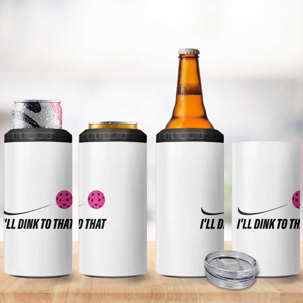 Pickleball Gifts For Women 4 in 1 Can Cooler Tumbler Dink Responsibly Pickle Ball Lovers Player Coach