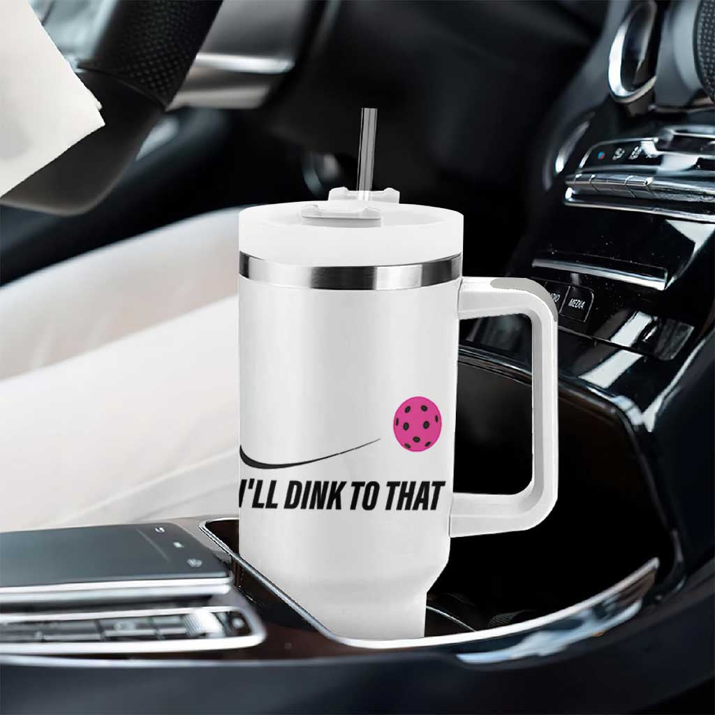 Pickleball Gifts For Women Tumbler With Handle Dink Responsibly Pickle Ball Lovers Player Coach