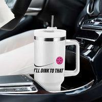 Pickleball Gifts For Women Tumbler With Handle Dink Responsibly Pickle Ball Lovers Player Coach