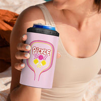 Pickleball Gifts For Women 4 in 1 Can Cooler Tumbler Womens Pink Pickle Ball Lovers Player Coach